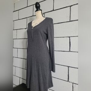 3/$50 SALE! MICHAEL by Michael Kors Gray Long Sleeve Dress Sz L